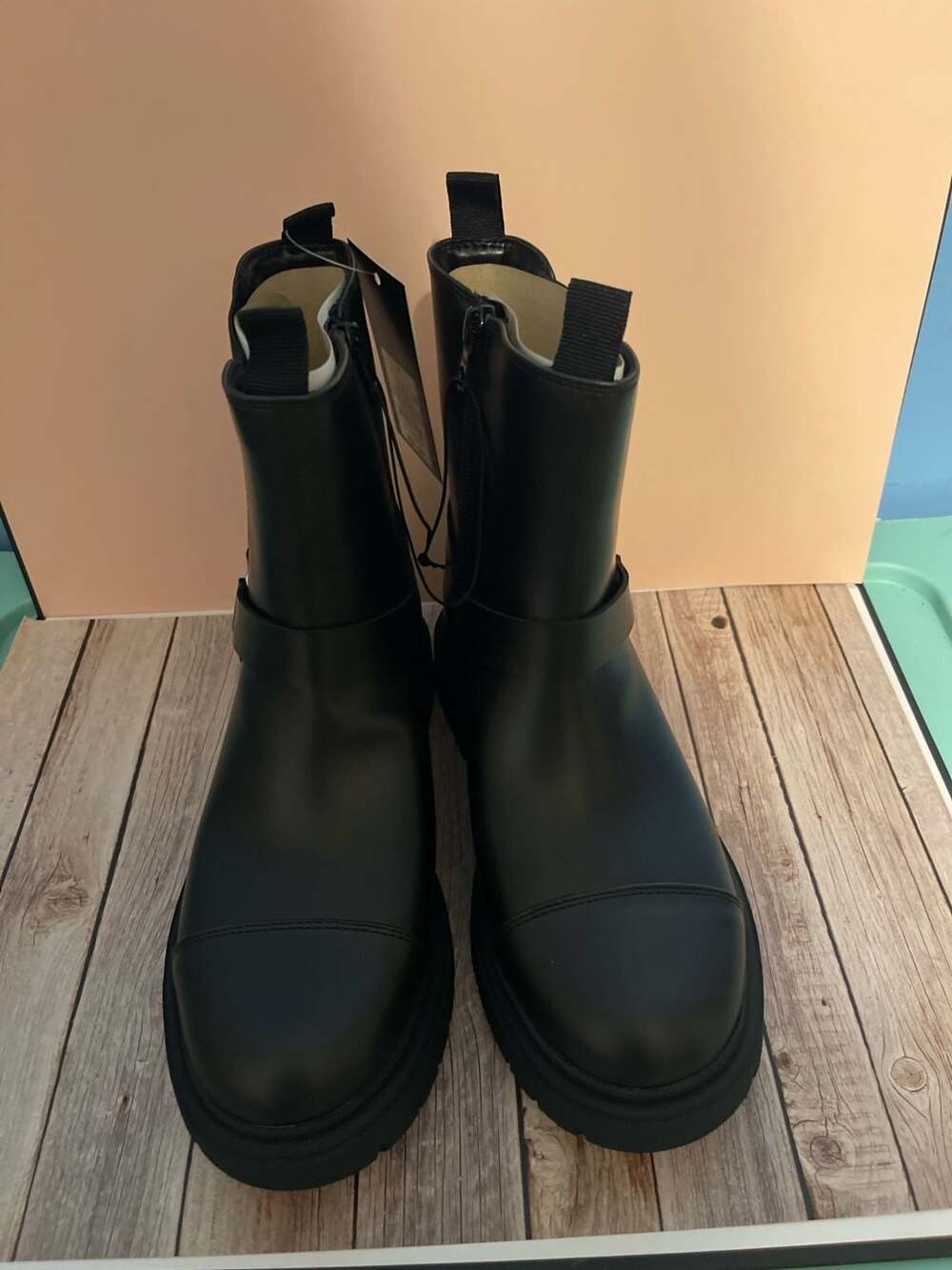 Art Class Kids Crosby Harness Moto Boots - Black - Picture 4 of 10